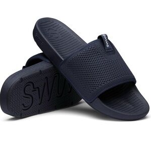 NWT Swims Navy Cabana Knit Slide Sandal (Men)